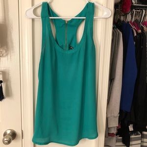 Express Green Racerback Tank Top